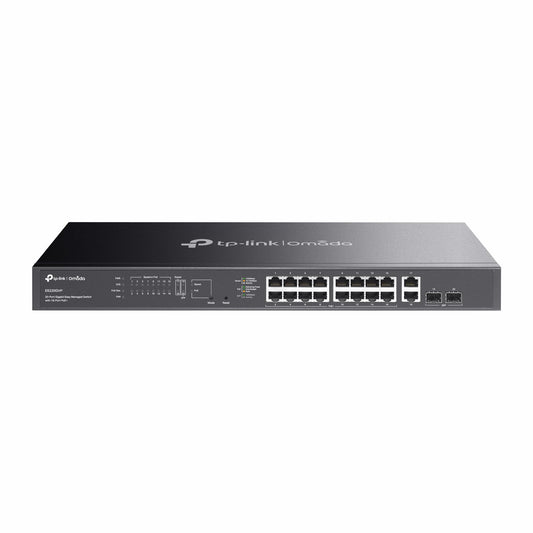 TP-Link Omada 16 Port Gigabit Easy Managed, PoE Switch, 250W Budget, PoE+ Compliant, Up to 250m PoE Distance, Auto Recovery, VLAN, Auto Loop