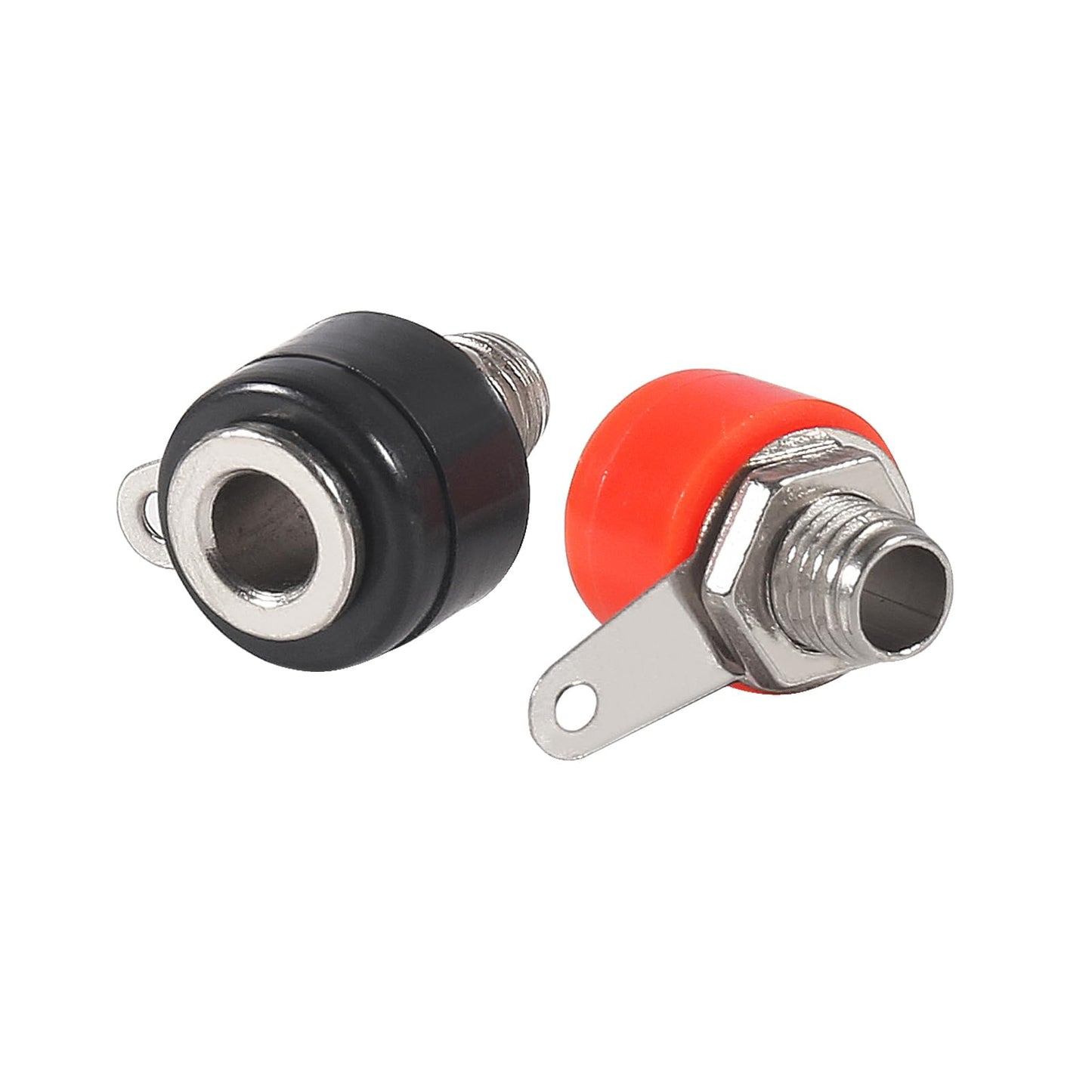 40PCS 4mm Banana Plug Socket Banana Female Socket Connectors for Banana Plug Amplifier(20 Red+20 Black)
