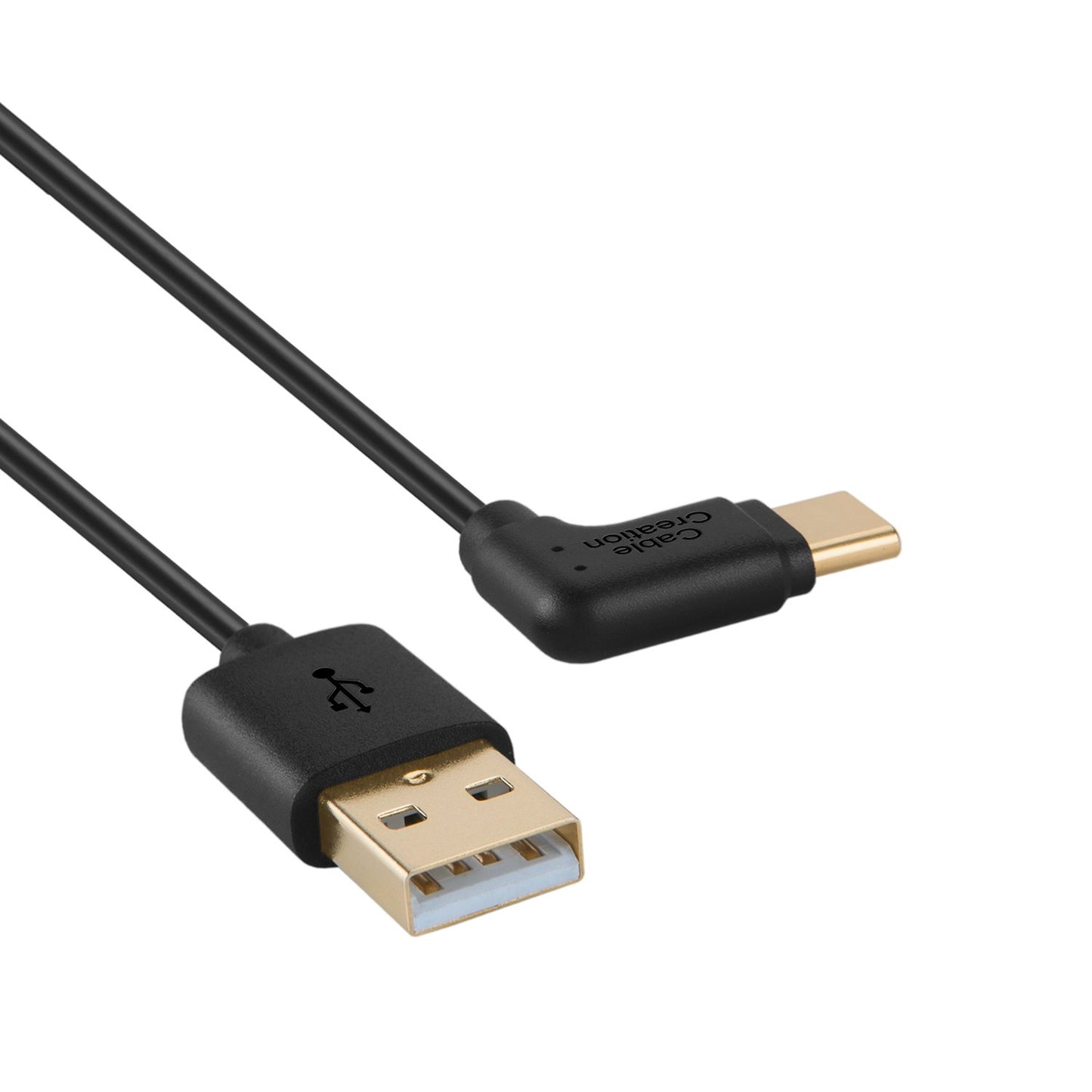 CableCreation USB A to USB C Cable 6FT Angle, 3A USB C to USB A Cable 90 Degree, Type USB C Charger Cable Compatible with Car Carplay, iPhone 15 Pro
