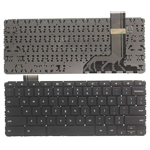 New Laptop Replacement Keyboard No Frame Fit HP ChromeBook 11 G5 855623-001 US Layout(Not Fit 11 G5 EE)