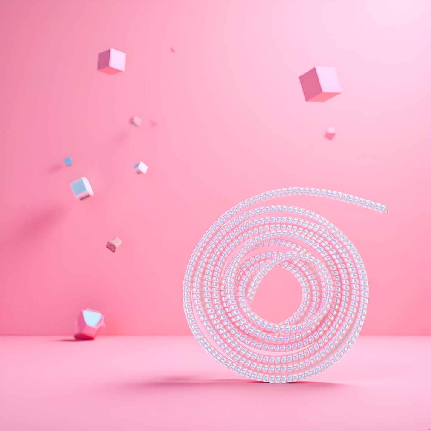 Pink Spiral Cable Protector, Chargers Cable Protector Data Cable Protect Sleeve, Headphone Cable Saver for Phone Earphone USB Data Cable,Cord
