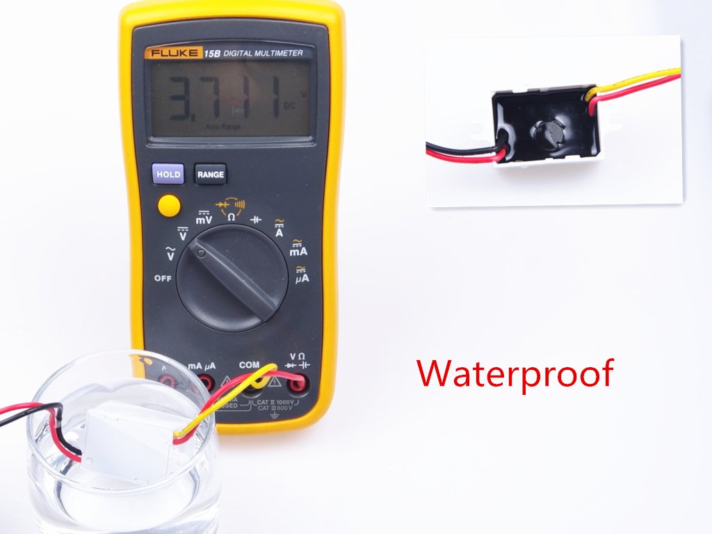 KNACRO Waterproof DC-DC 12V to 3.7V 3A 11.1W Step-Down Power Supply Module Car Power Converter Module Synchronous Buck Over-Temperature Over-Current…