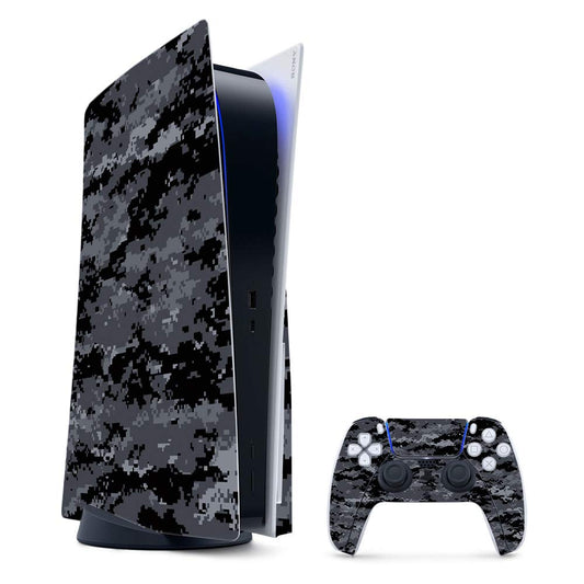 MightySkins Gaming Skin for PS5 / Playstation 5 Bundle - Digital Camo | Protective Viny wrap | Easy to Apply and Change Style | Made in The USA