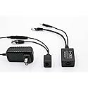 PoE Texas | Passive PoE to 12 Volt Power Over Ethernet Extension Compatible with Foscam or Other 12 Volt Cameras and Devices - Up to 328 ft