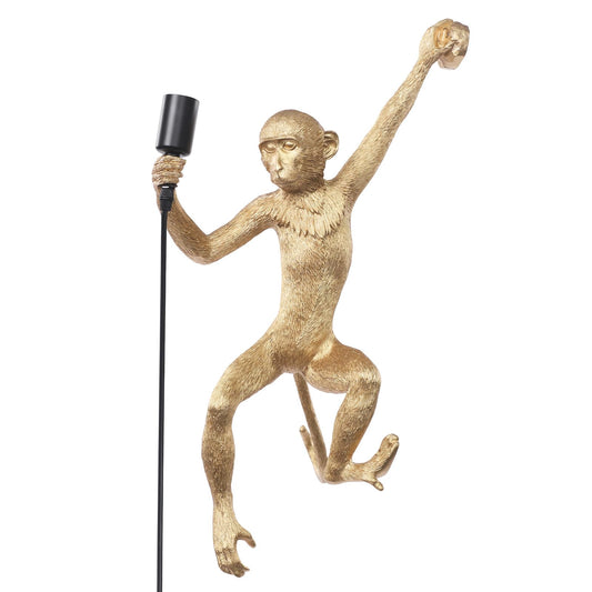 Eapmic Vintage Resin Hemp Rope Monkey Wall Light Industrial Retro Edison Wall Lamp Fixture E27 for Dining Living Room Bedroom Bar Cafe Decorative