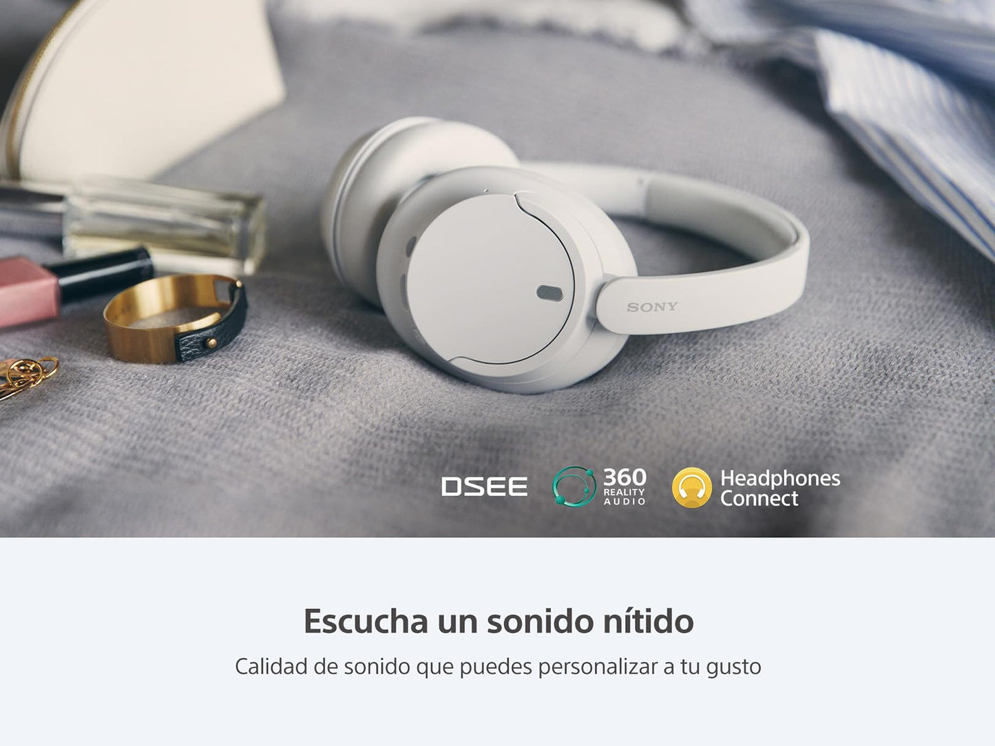 Sony WH-CH720N Noise Canceling Wireless Bluetooth Headphones - Built-in Microphone - up to 35 Hours Battery Life and Quick Charge - White (Renewed)