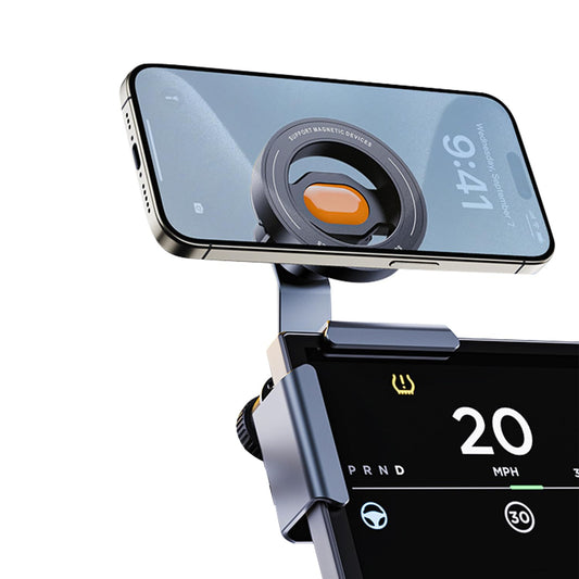 GOAKICHGO Tesla Phone Mount, 360° Adjustable Universal Tesla, Phone Holders for Your car for Tesla Model 3/Y/S/X/Cybertruck Screen, Magnetic Car Phone