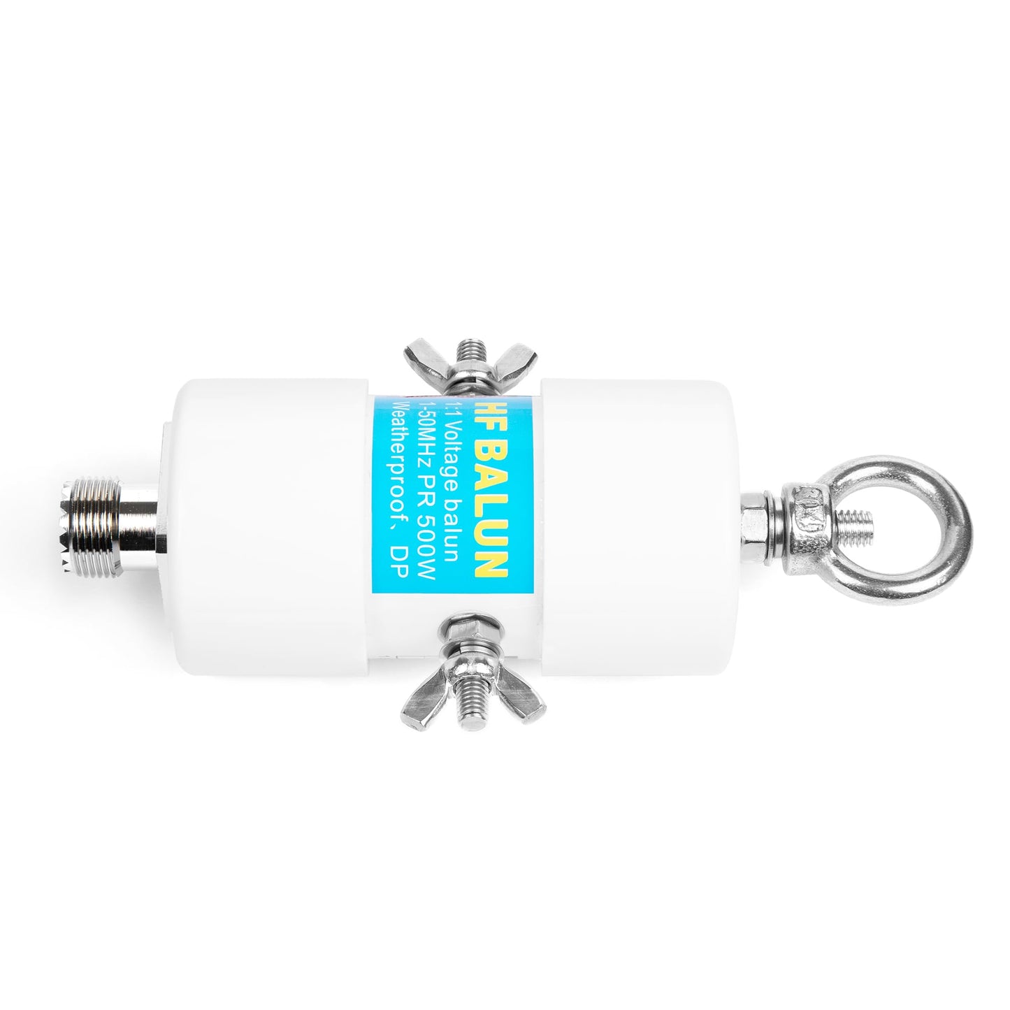 Femei 1-50MHz 500Watt HF Balun DIY Waterproof 1:1 Voltage Balun with UHF Female (SO-239) Connector