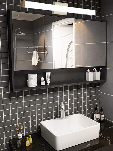YHTlaeh Bathroom Vanity Light Brushed Nickel Square LED 24 inch 14W 4000K Natural White Light Wall Bar Lighting Fixtures Over Mirror (Brushed Nickel