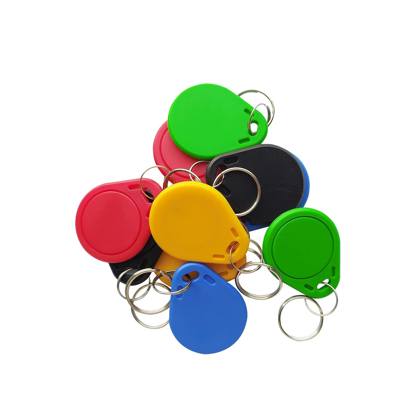 HECERE 125Khz RFID Key Fob Tag 125Khz Read Only TK4100 Compatible with EM4100/EM4200(Pack of 10)