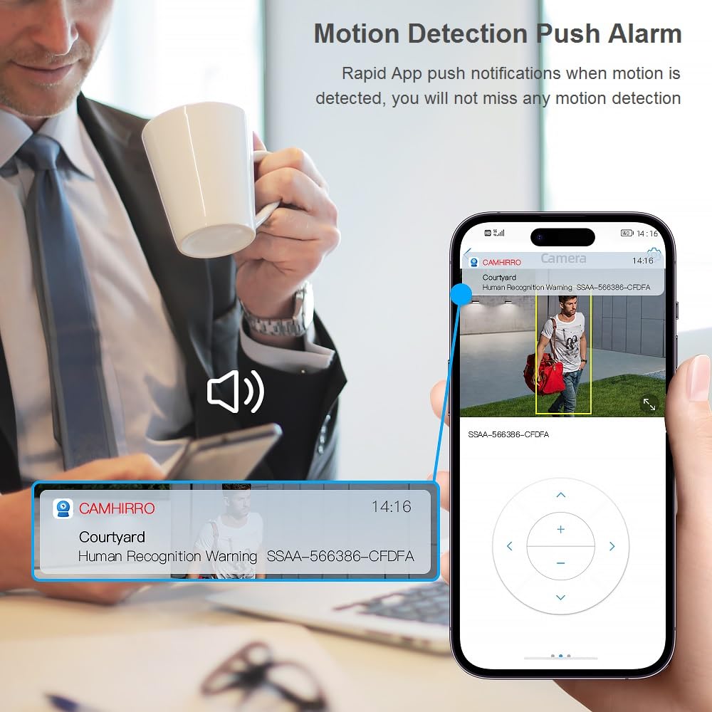 funxwe 5MP 5X Optical Zoom PTZ Security IP Camera, WiFi 2.4GHz 5GHz Motion Auto Tracking Pan Tilt Dome Camera, Motion Detection Siren Alarm Color