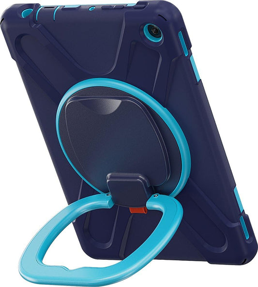 SaharaCase Amazon Fire HD 10 (2023) Splash Series Heavy Duty Case - Integrated Kickstand, Built-in Screen Protector, Convenient Handle (Blue)