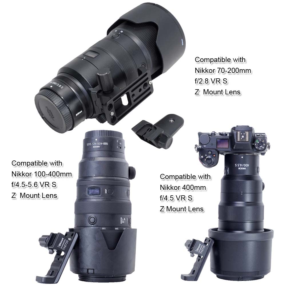 Lens Collar Stand Replacement Foot Tripod Mount Ring Base Compatible with Nikon Nikkor 400mm f/4.5 VR S Z, Z 100-400mm f/4.5-5.6 VR S & 70-200mm f/2.8