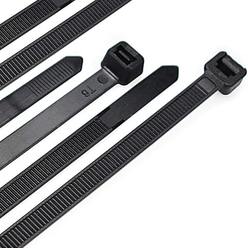 Cable Zip Ties Heavy Duty 26 Inch, Ultra Strong Plastic Wire Ties with 180 Pounds Tensile Strength, 50 Pieces, Durable Nylon Black tie Wraps, Indoor