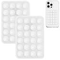 AZXYI Anteel 2 Pack Silicone Suction Phone Case Mount, Silicon Adhesive Suction Cup Phone Mount, Non Slip Sticky Phone Grip for Cellphone, Strong Grip