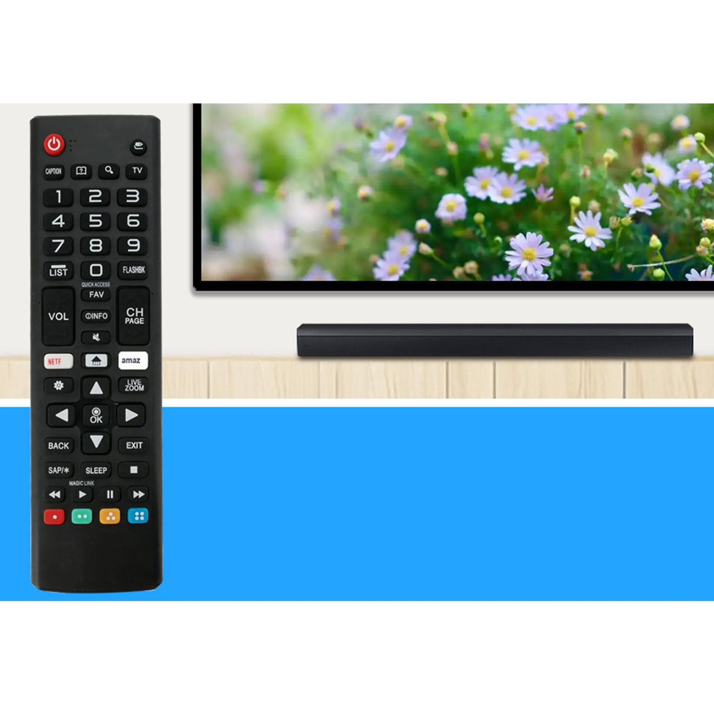 AKB75095307 Replacement Remote fit for LG TV 65UJ6540-UB 60UJ6540-UB 70UJ6570-UB 55UJ6540-UB 43UJ6560-UF 49UJ6560-UF 55UJ6580-UE 65UJ6520-UD