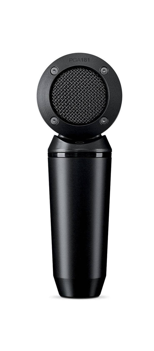 Shure PGA181 Condenser Microphone - Side-Address Mic for Instrument and Vocals with Cardioid Pick-up Pattern, 3-pin XLR Connector, Stand Adapter and