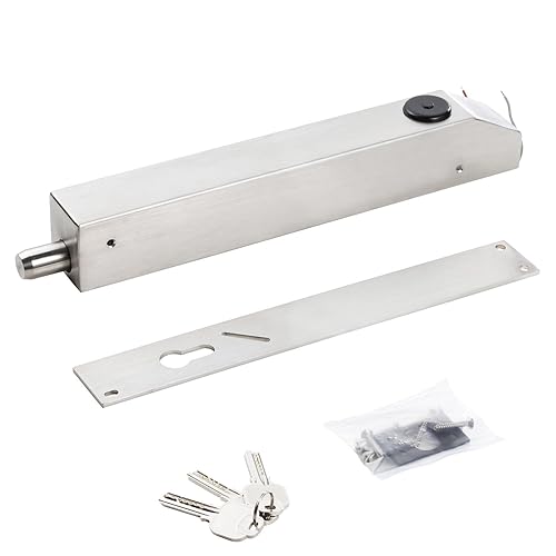 UHPPOTE Fail Secure Electric Bolt Lock Surface Mounted W/Cylinder for Steel Heavy Door