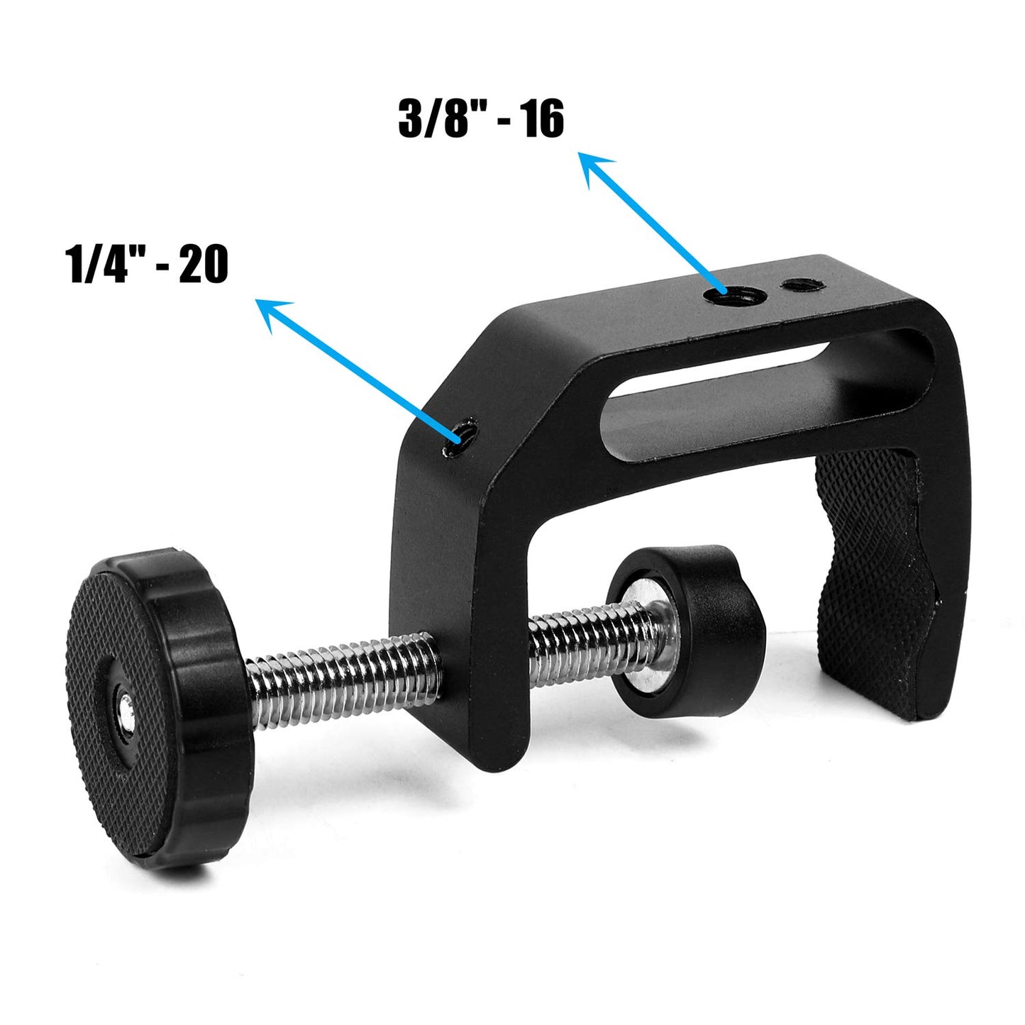 WANBY Camera Clamp Mount Double Ballhead Table Magic Arm Monitor Desk Mount Bracket with Super Clamp with 1/4" and 3/8" Thread for DSLR Camera Rig