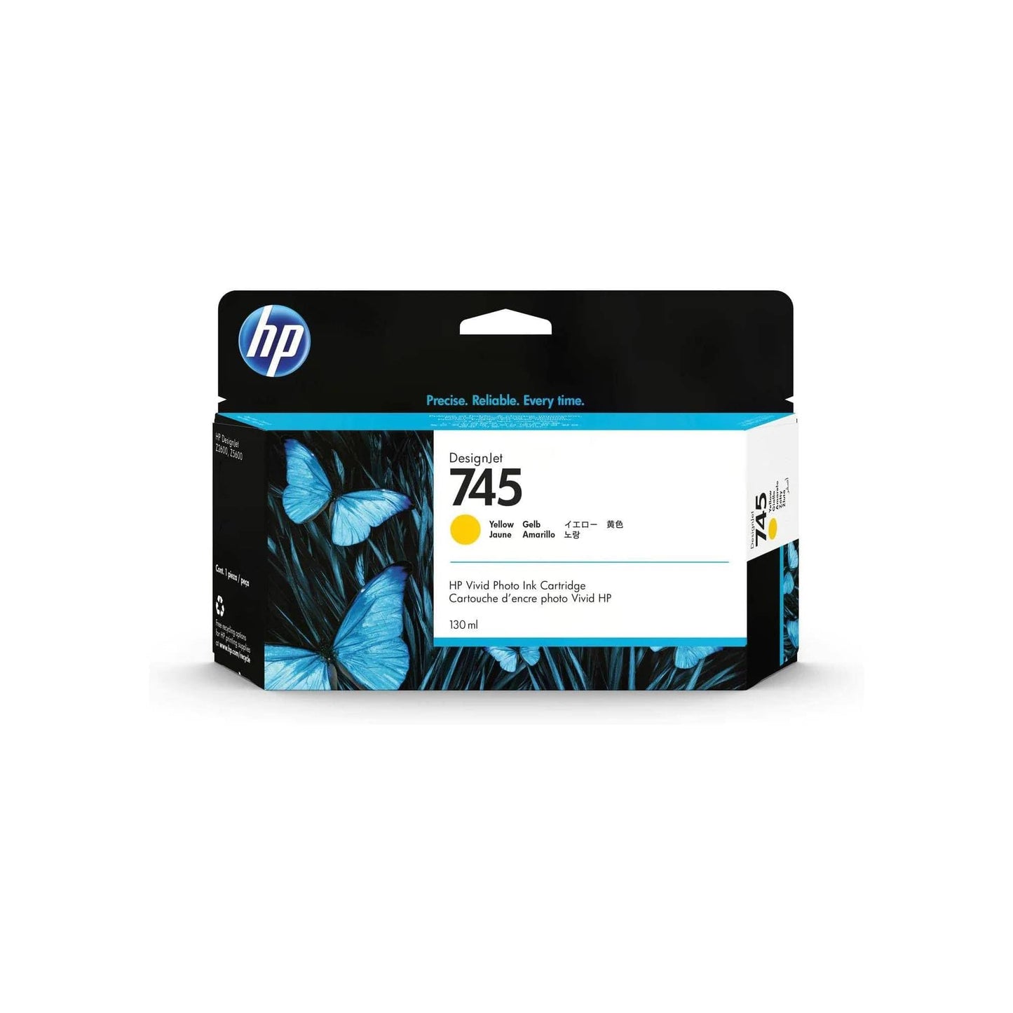 HEWLETT PACKARD F9J96A 745 130-Ml Yellow Designjet Ink