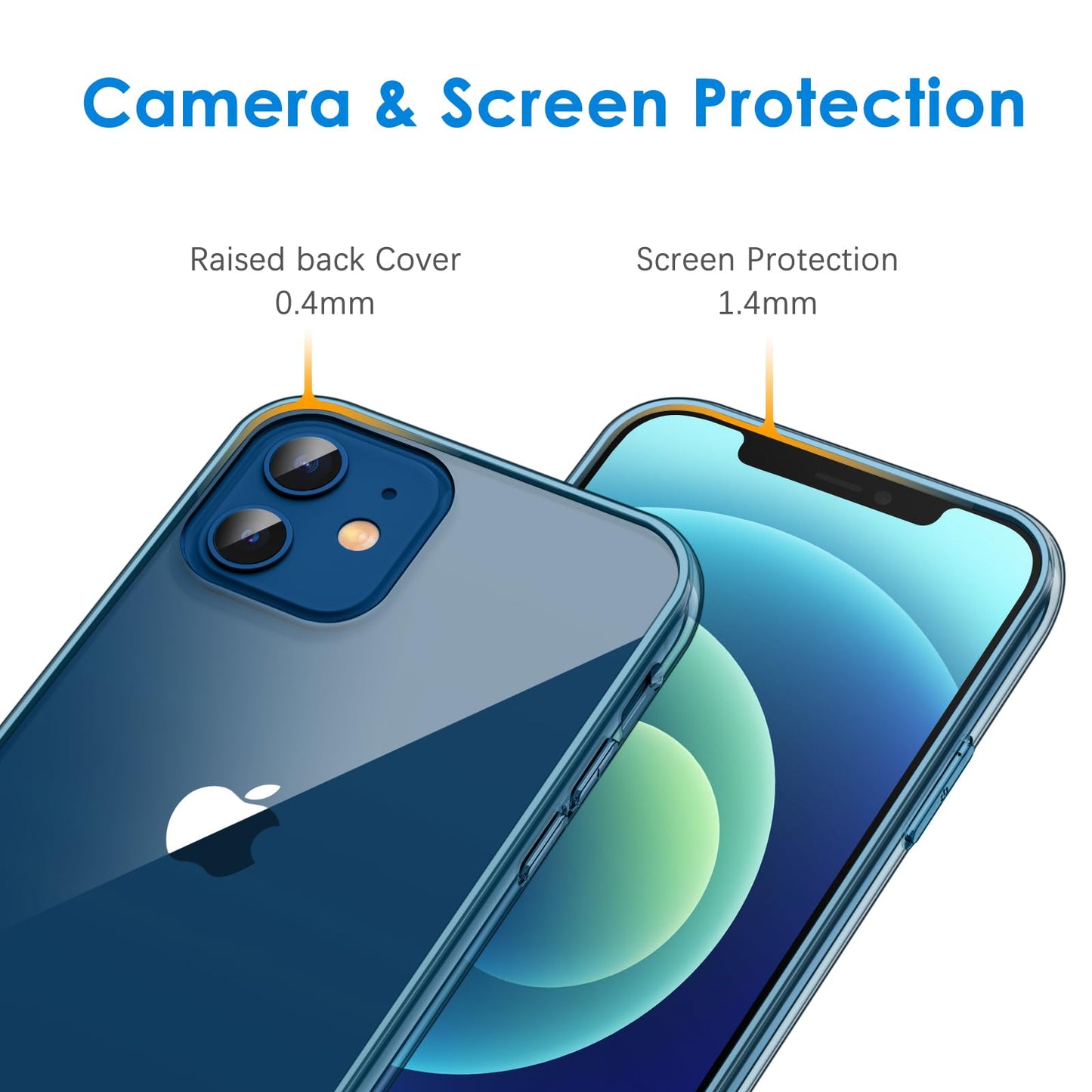 JETech Case for iPhone 12/12 Pro, Anti-Yellowing, Navy