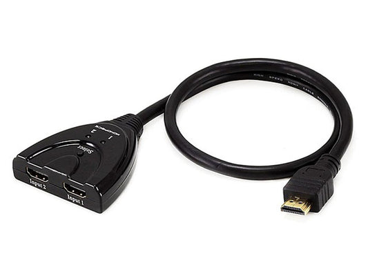 Monoprice Blackbird - 2x1 HDMI 1.4 Switch, Pigtail, HDCP 1.4, 1080p@60Hz, Black