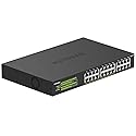 NETGEAR 24 Port PoE Switch Unmanaged - 24 Port PoE Gigabit Switch with 16 PoE+ Ports (190W), Desktop or Rackmount (GS324P)