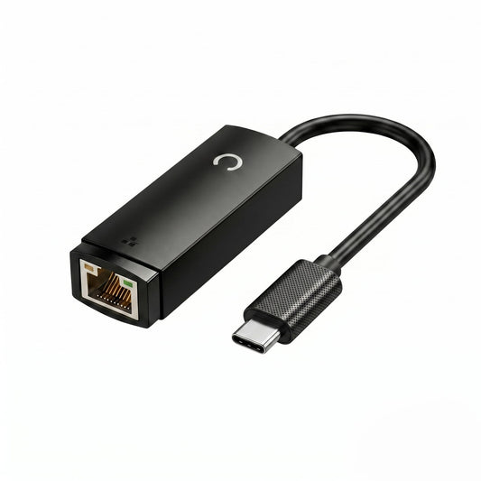 Ethernet Network Adapter, USB to RJ45 LAN Wired Adapter for Ultrabook, Chromebook, Laptop, Desktop, Plug and Play Type-C to100 Mbps, Compatible