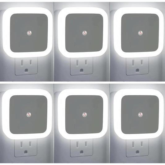 JININQ Night Light 0.5W Plug in Night Light Smart Sensor Dusk to Dawn Sensor LED Lamp?Bright Nightlight Auto-On/Off