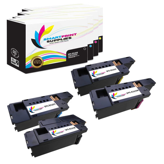 Smart Print Supplies Compatible Toner Cartridge Replacement for Dell E525W Printers (Black, Cyan, Magenta, Yellow) - 4 Pack