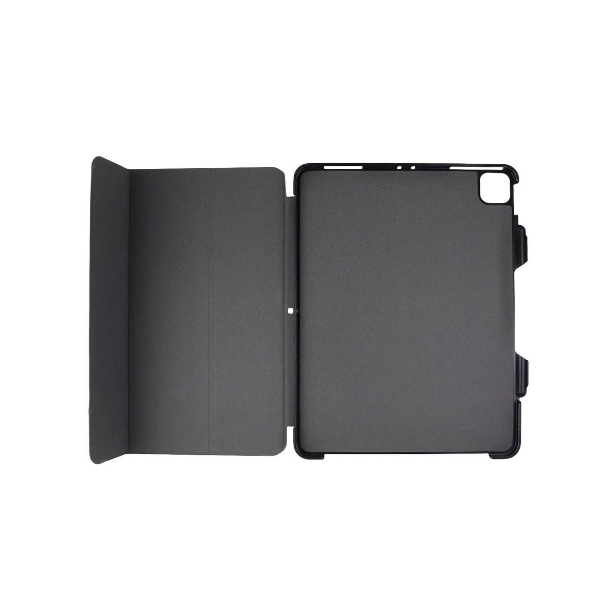 Verizon Folio Hard Case & Tempered Glass for iPad Pro 12.9 4th Gen 2020 - Black