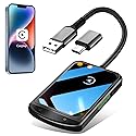 Wireless CarPlay Adapter for iPhone, Plug & Play Bluetooth & 5.8GHz Converter, Upgrades Wired to Wireless CarPlay, Auto-Reconnect, Compatible