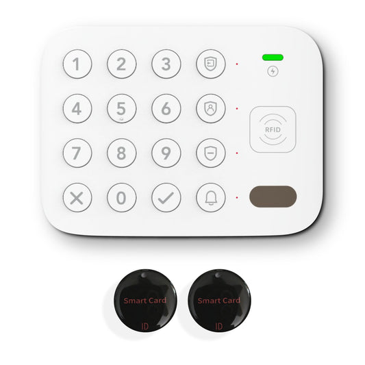 OSI Gen 2 External Keypad Accessory (Gen 2) - Accessory for OSI Smart Alarm System (Gen 2), Secondary Keypad, 2 x RFID Tags, Arm & Disarm Remotely, 1
