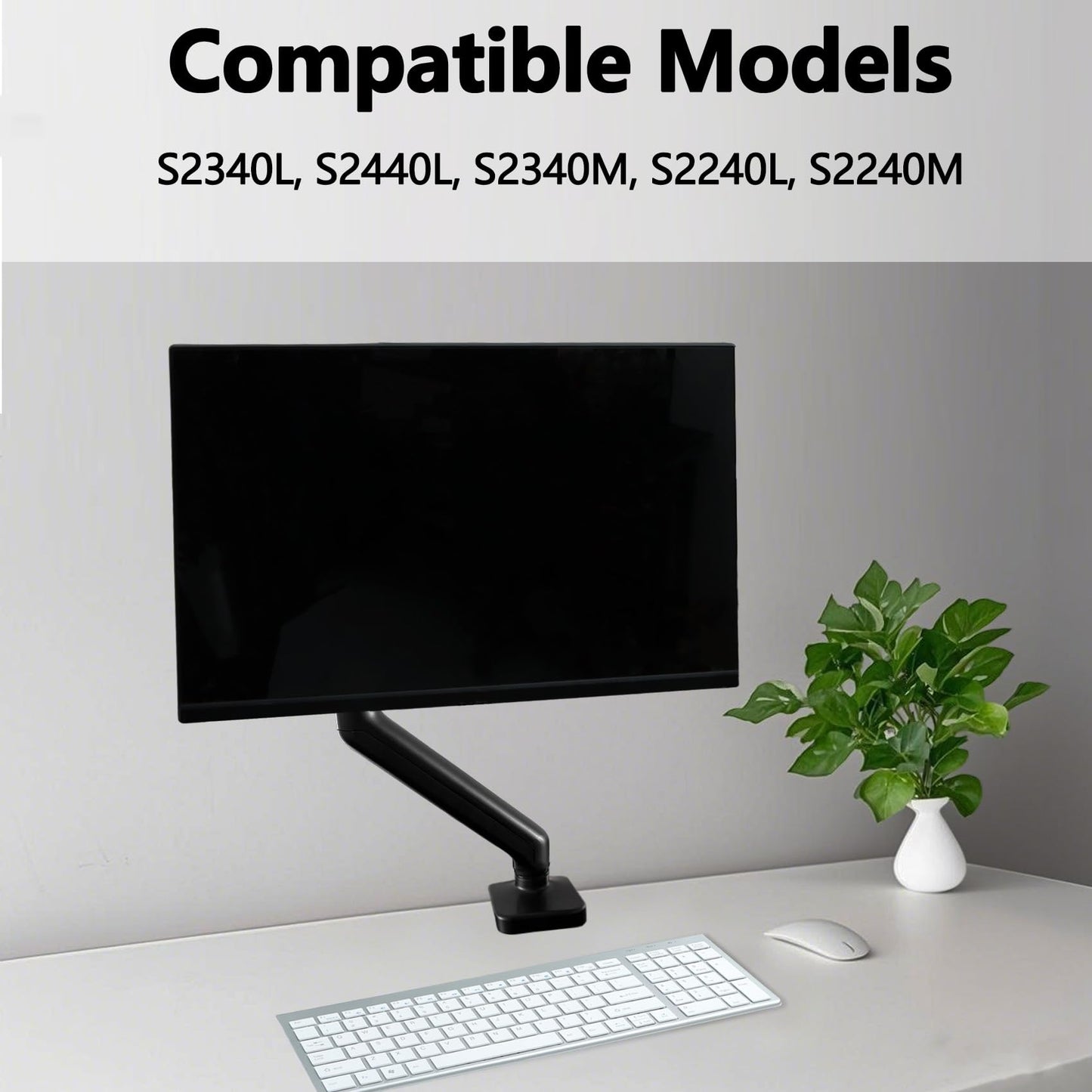 S2340M VESA Adapter Compatible with 22" S2240L,22" S2240M,23" S2340L,23" S2340M,24" S2440L Monitor- 75x75 to 100x100 Wall Mount Bracket