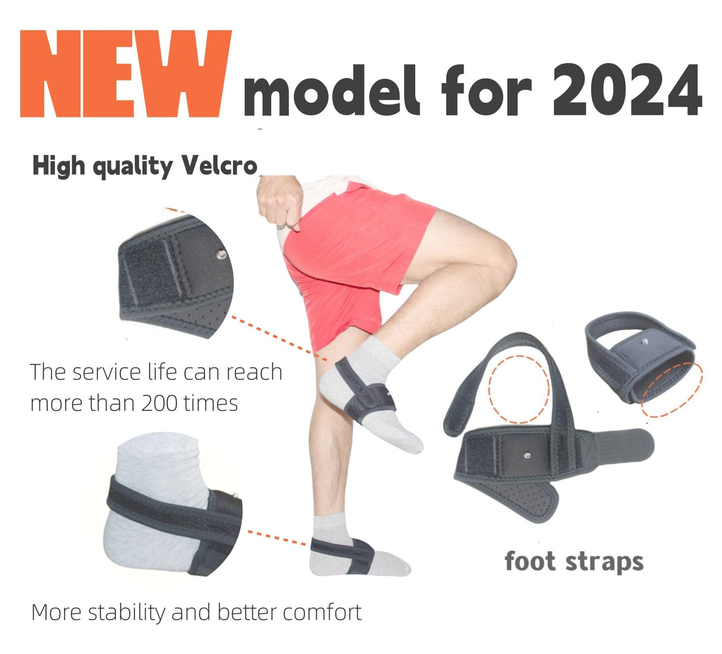 Jadery VR Tracker Straps Feet(New Model for 2024), for Vive Tracker,Vive Ultimate Tracker,Tundra Tracker-vr game Full Body Tracking foot Belt