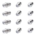 Cctv4Less F81 F-Type Female to Female Coupler, 4GHz RG6 Coaxial Cable Extension Connector Adapter for TV and Satellite - 100 Pack
