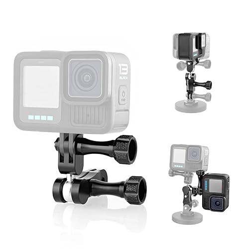 Forevercam Aluminum Extension Mount for Gopro Hero 13 12 11 10 9 8 DJI Osmo Insta360 AKASO and Other Action Camera 360° Rotary Extension Arm Ball