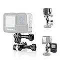 Forevercam Aluminum Extension Mount for Gopro Hero 13 12 11 10 9 8 DJI Osmo Insta360 AKASO and Other Action Camera 360° Rotary Extension Arm Ball