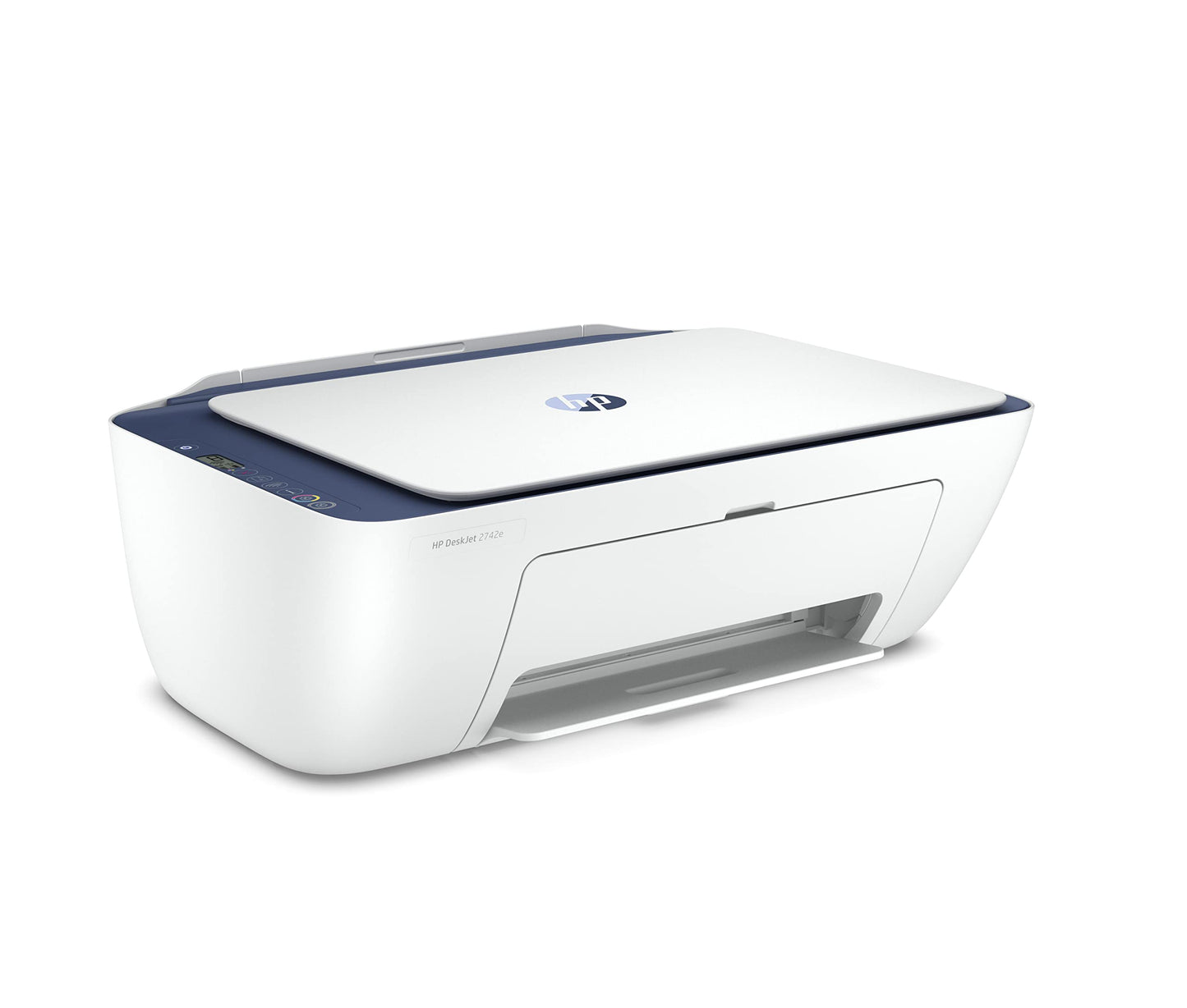 HP DeskJet 2742e All-in-One Printer w/ 6 Months Free Ink Through HP Plus, Blue Steel