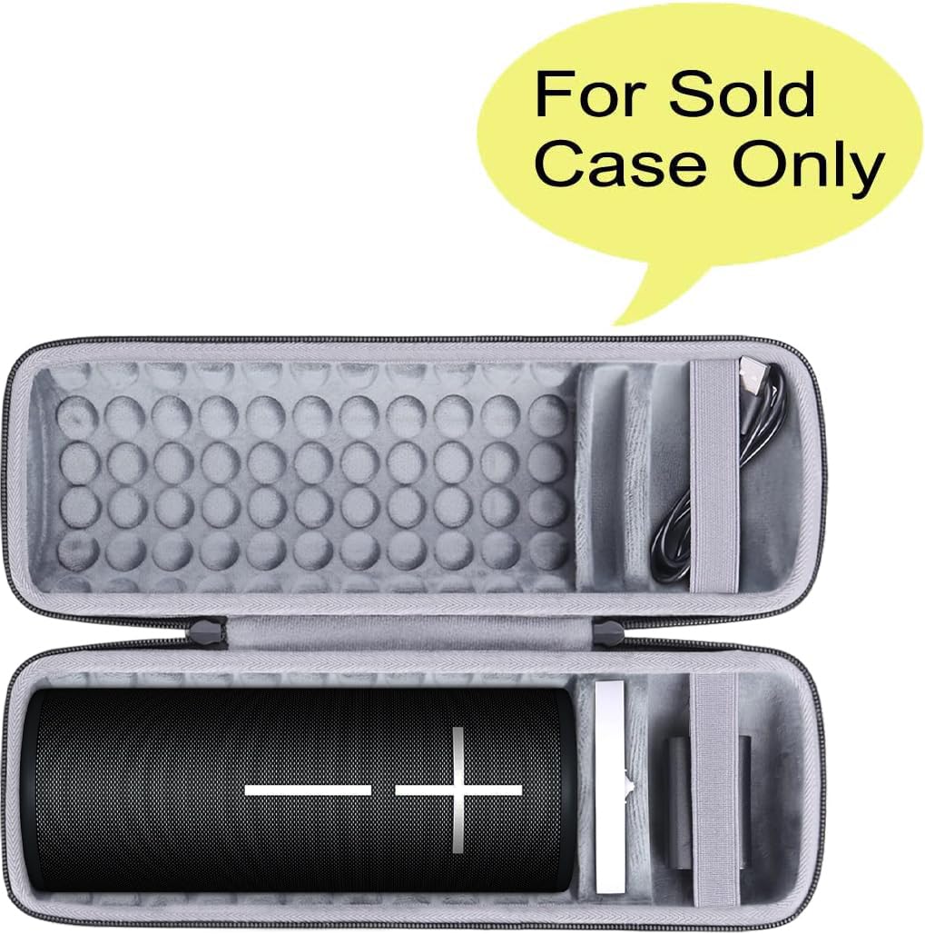 co2CREA Hard Travel Case Replacement for Ultimate Ears UE MEGABOOM 4 MEGABOOM 3 Portable Bluetooth Wireless Speaker (Black case for Speaker