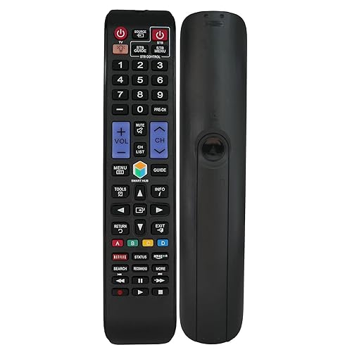 Replacement Remote Control for Samsung UN46C8000XFXZA UN46D8000 UN55C7000 UN55C7000W UN65F8000 UN55F7100AF UN46F7100AF UN50F5100AF Smart 3D LED HDTV