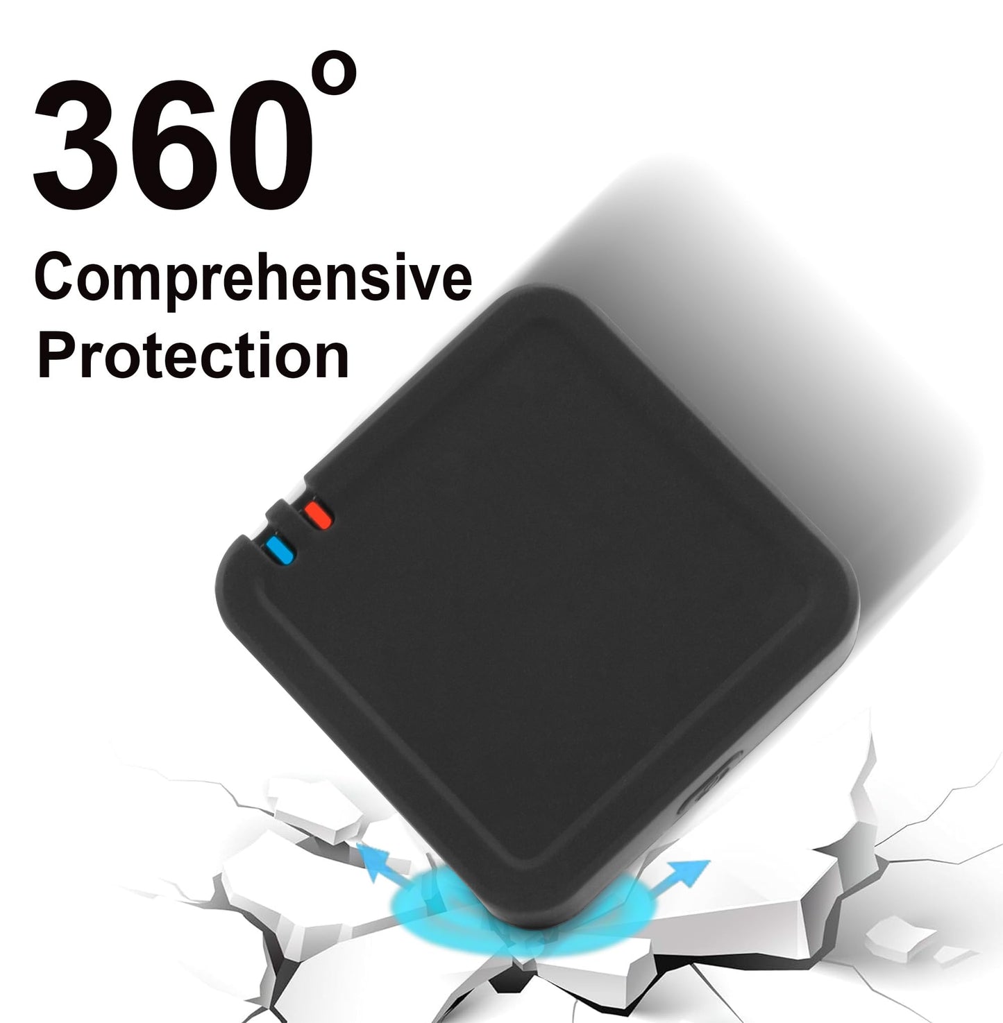 JCMOYUTY Case for RODE Wireless Pro Lav Mic Silicone Protective Cover (3PCS Black)