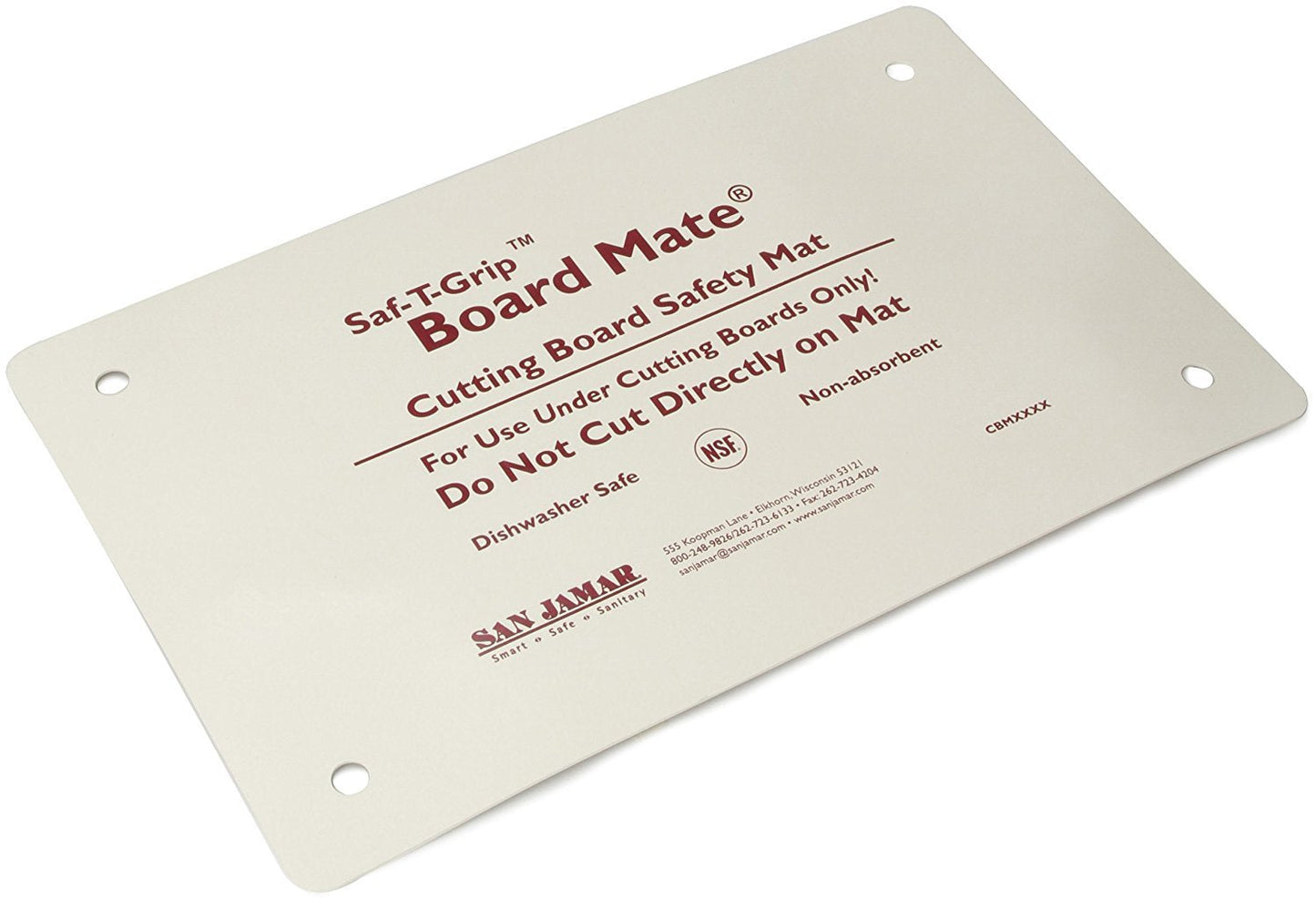 Carlisle FoodService Products CBM1016 Saf-T-Grip Board-Mate Nonslip Cutting Board Mat, 16" Width x 10" Height (Pack of 1)
