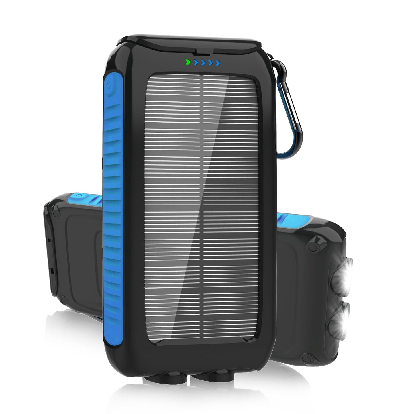49800mAh Solar Charger Power Bank with USB-C Fast Charging & Dual USB Ports