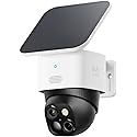 eufy Security SoloCam S340, Solar Security Camera, Wireless Outdoor Camera, 360 Degree Pan & Tilt Surveillance, No Blind Spots, 2.4 GHz Wi-Fi, No