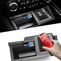 ZChan Car Wireless Charger Mount fit for Mazda CX5 2023 2022 2021 2020 2019 2018 2017,Output of 15W QC 3.0 Fast Charging Compatible