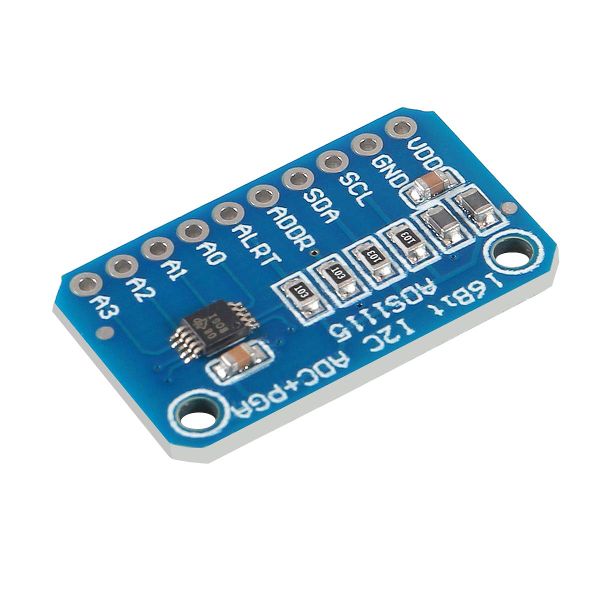 ACEIRMC ADS1115 16 Bit 16 Byte 4 Channel I2C IIC Analog-to-Digital ADC PGA Converter with Programmable Gain Amplifier High Precision ADC Converter