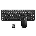 Wireless Keyboard and Mouse Combo,JieruiDeng 2.4Ghz USB Cordless Slim Silent Keyboard and Mouse Kit Home Office Game Use for Computer,Laptop,PC