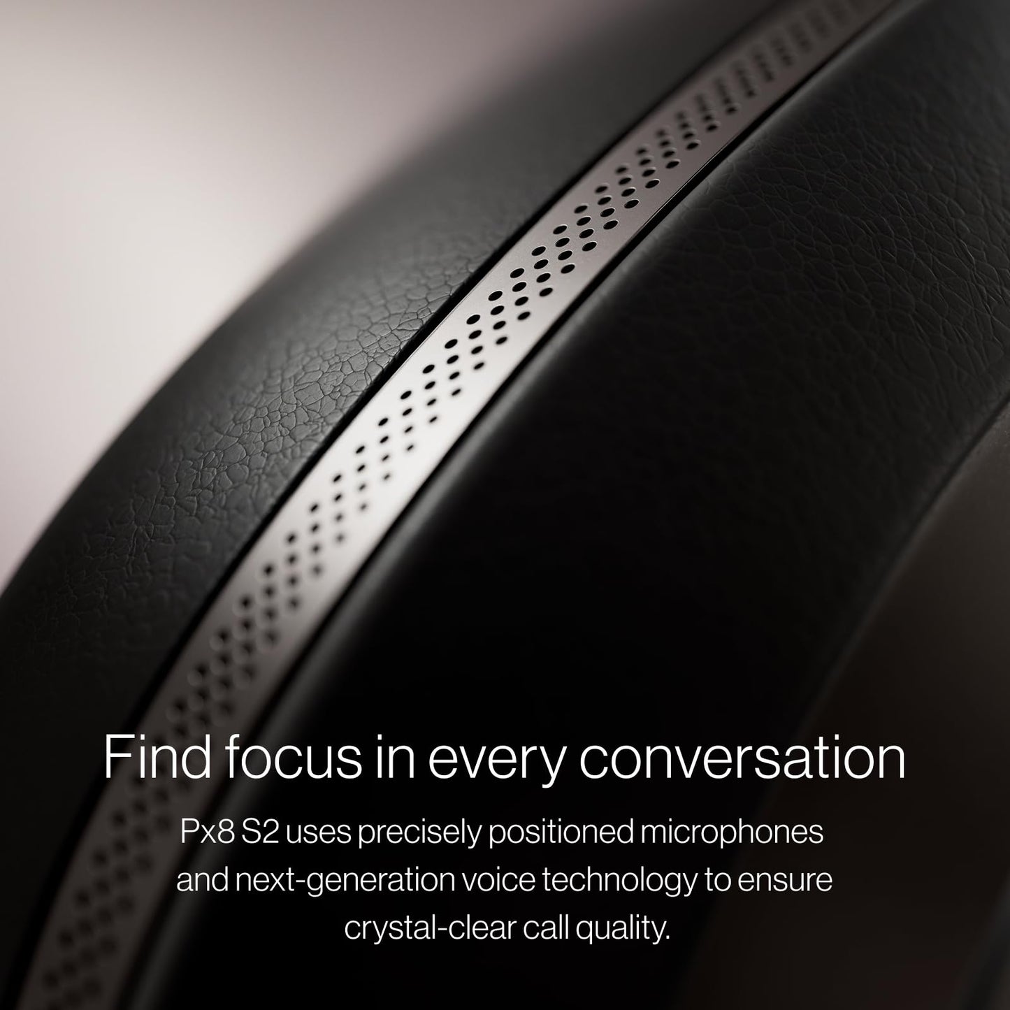 Bowers & Wilkins Px8 S2 Wireless Over-Ear Headphones, Active Noise Cancelling & Transparency Mode, High-Res Playback, 30H Playtime with Quick Charge