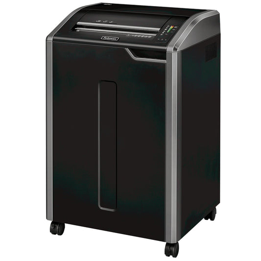 Fellowes Powershred 485Ci 100% Jam Proof Commercial Grade, Quiet Operation 30-Sheet Cross-Cut Paper Shredder, TAA Compliant (38485), Black